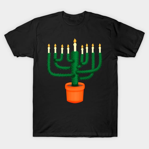 Cacti Hanukkah T-Shirt by GiveMeThatPencil